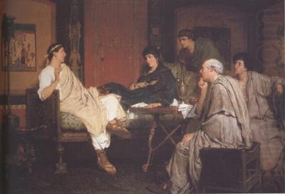 Alma-Tadema, Sir Lawrence Tibullus at Delia's (mk23) china oil painting image